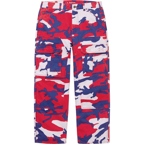 Supreme Double Knee Denim Utility Pant - Red Camo