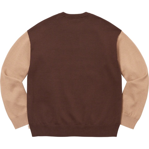 Supreme 2-Tone Sweater - Light Brown