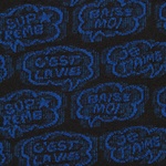 Supreme Word Bubble Jacquard S S Top (SS22) - Black