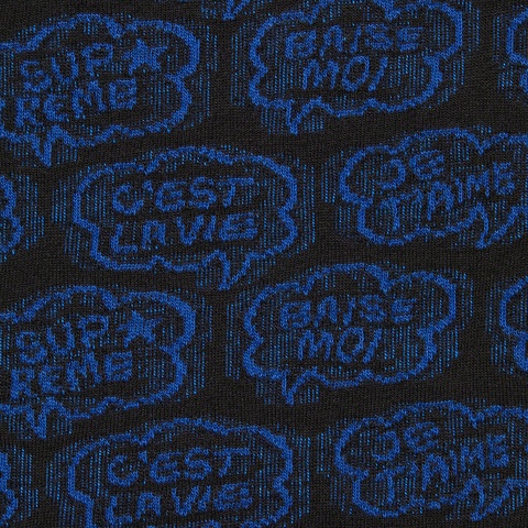 Supreme Word Bubble Jacquard S/S Top - Black