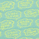 Supreme Word Bubble Jacquard S S Top (SS22) - Dusty Aqua