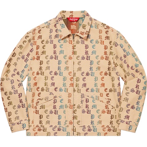 Gradient Jacquard Denim Work Jacket - Supreme