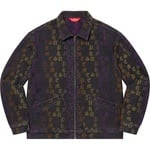Supreme Gradient Jacquard Denim Work Jacket (SS22) - Black