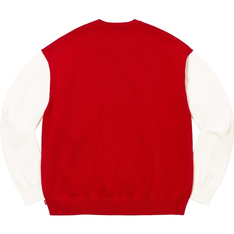 Supreme 2-Tone Sweater - White