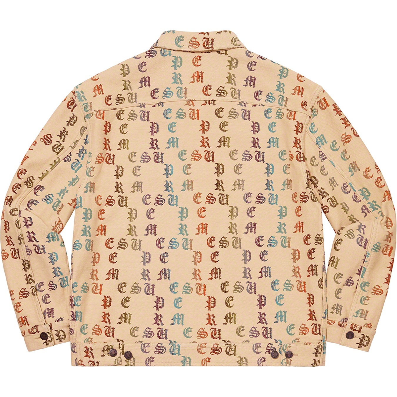 Supreme Gradient Jacquard Denim Work Jacket (SS22) - Tan - $248