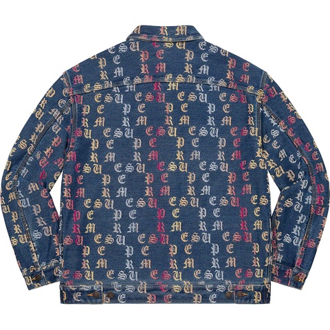 Gradient Jacquard Denim Work Jacket - Supreme