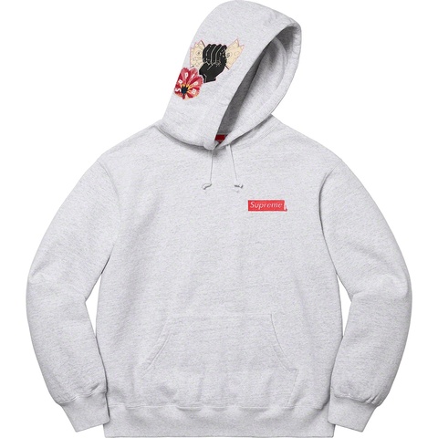 Supreme Instant High Patches Hooded Sweatshirt - Ash Grey
