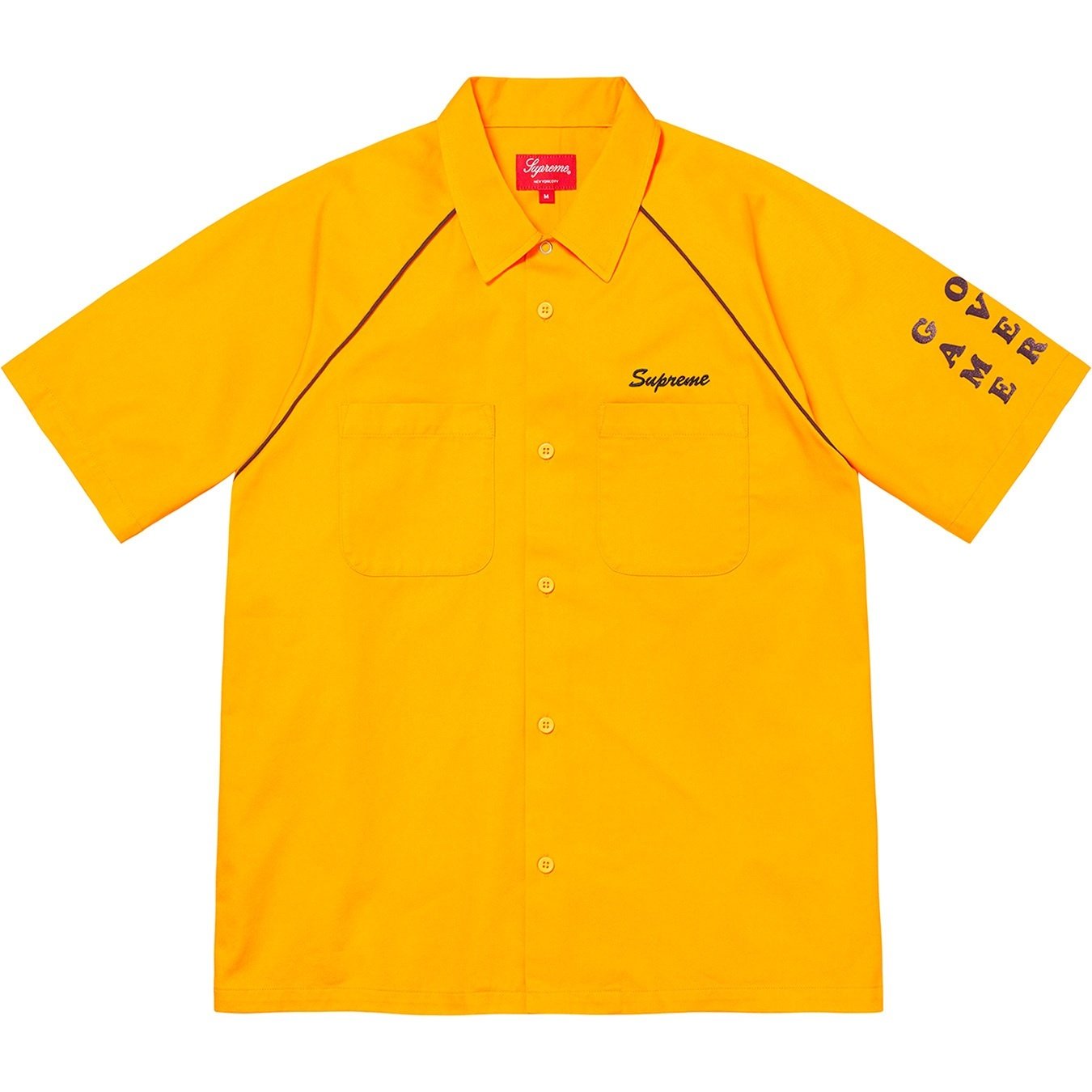 Supreme Fuck Everything S S Work Shirt (SS22) - Yellow - $128