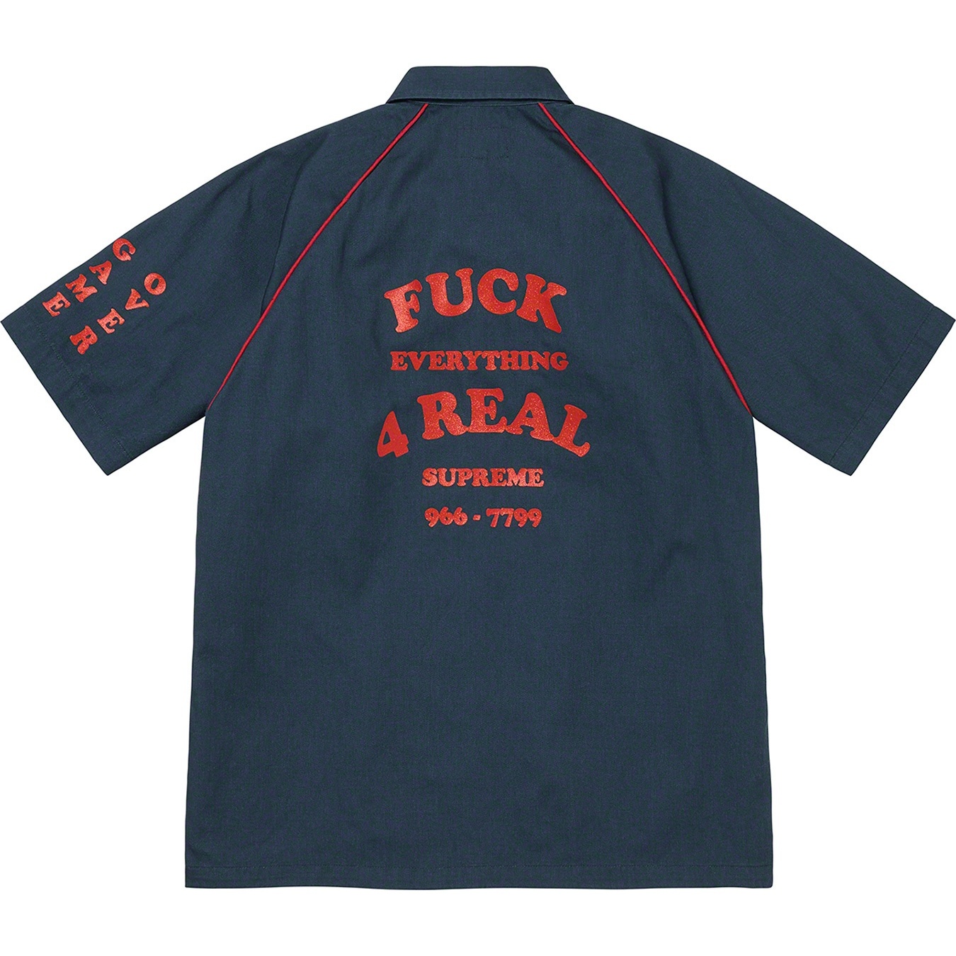 Supreme Fuck Everything S S Work Shirt (SS22) - Light Navy - $128