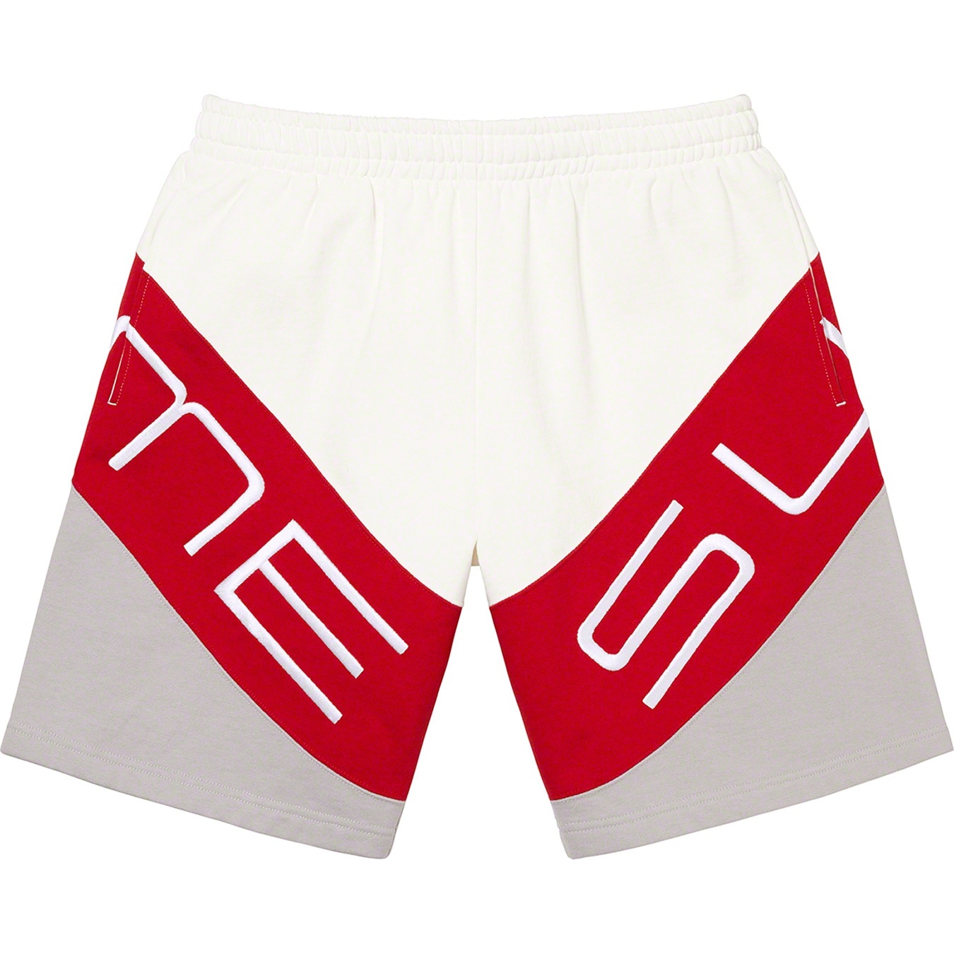 Supreme Stretch Sweatshort (SS22) - White - $118