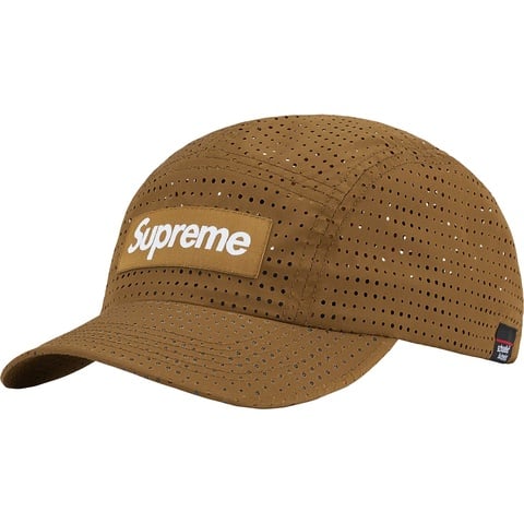 Supreme Perforated Camp Cap - Olive Brown