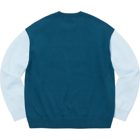 Supreme 2-Tone Sweater - Light Blue