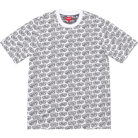 Supreme Word Bubble Jacquard S/S Top - White