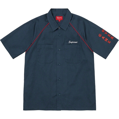 Supreme Fuck Everything S/S Work Shirt - Light Navy