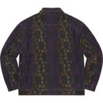 Supreme Gradient Jacquard Denim Work Jacket (SS22) - Black