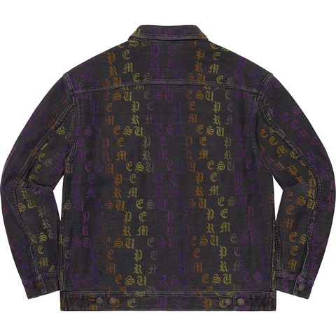 Gradient Jacquard Denim Work Jacket - Supreme