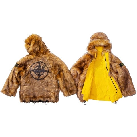 Supreme Supreme®/Stone Island® Formula Steel Reversible Faux Fur Parka - Colorway