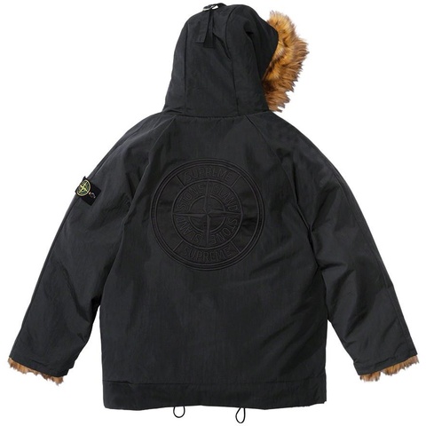 Supreme®/Stone Island® Formula Steel Reversible Faux Fur Parka