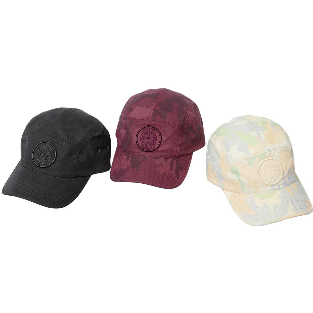Supreme®/Stone Island® Reactive Ice Camo Ripstop Camp Cap - Supreme