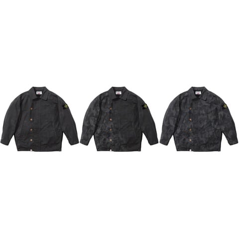 Supreme®/Stone Island® Reactive Ice Camo Ripstop Jacket - Supreme