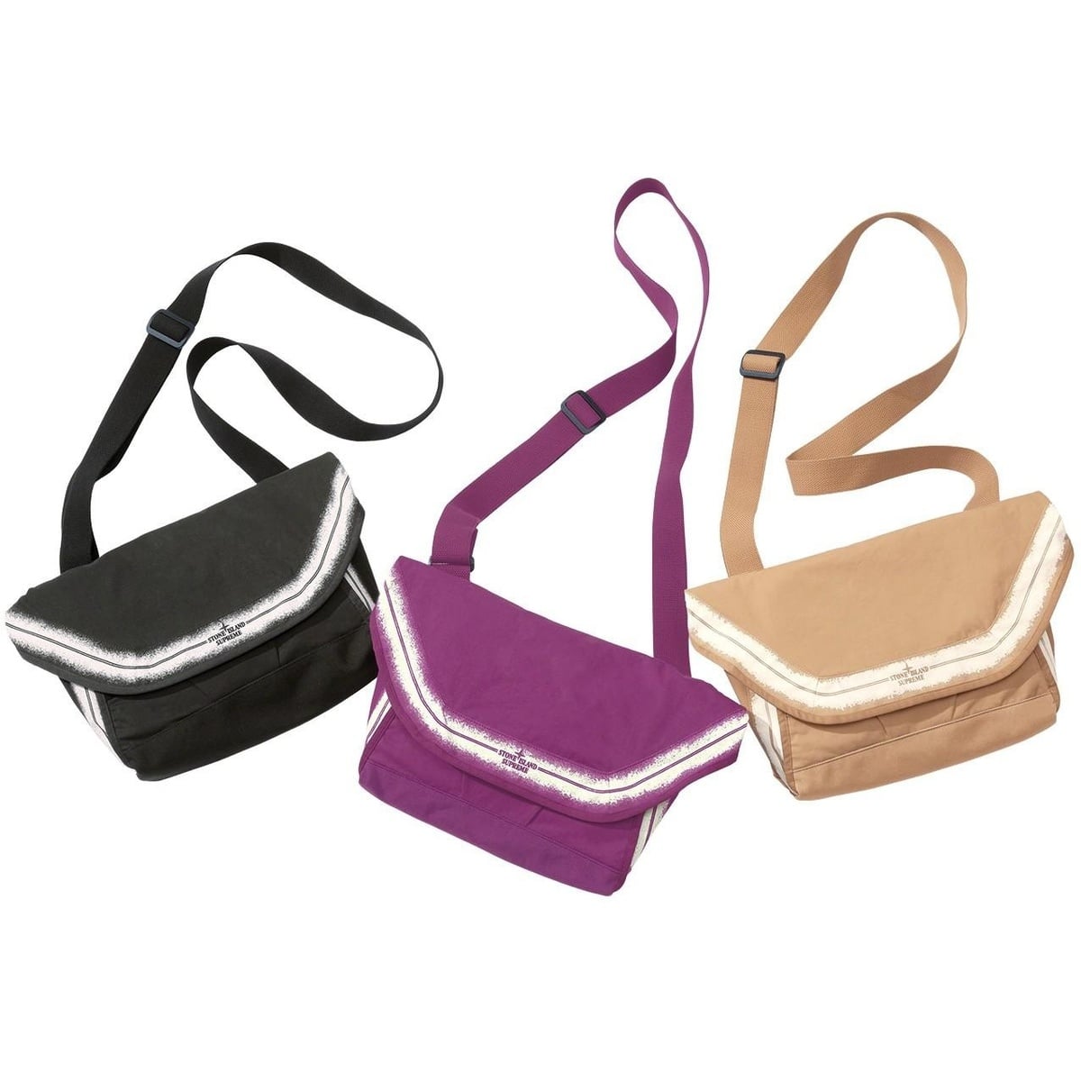 Supreme®/Stone Island® Stripe Messenger Bag - SupremeCommunity