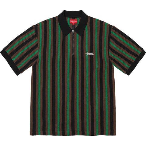 Open Knit Stripe Zip Polo - spring/summer 2022 - Supreme