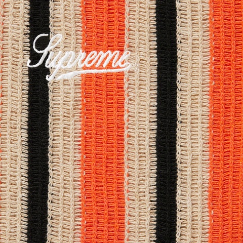Open Knit Stripe Zip Polo - spring/summer 2022 - Supreme