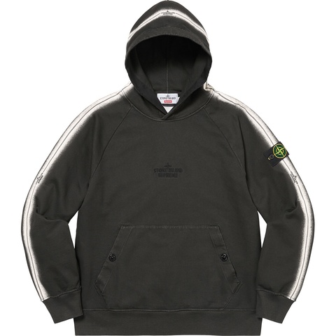 Supreme®/Stone Island® Stripe Hooded Sweatshirt - Supreme