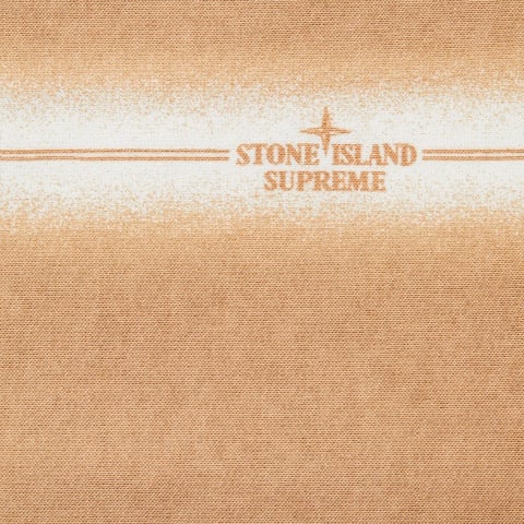 Supreme Supreme®/Stone Island® Stripe Hooded Sweatshirt - Tan