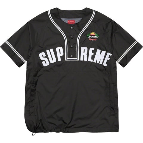 Snap-Off Sleeve L/S Baseball Top - Supreme