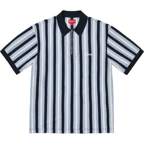 Open Knit Stripe Zip Polo - spring/summer 2022 - Supreme