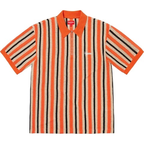 Open Knit Stripe Zip Polo - spring/summer 2022 - Supreme