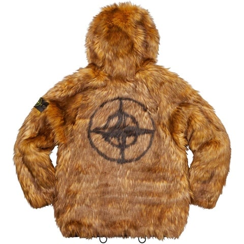 Supreme Supreme®/Stone Island® Formula Steel Reversible Faux Fur Parka - Black