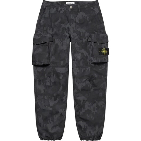 Supreme Supreme®/Stone Island® Reactive Ice Camo Ripstop Cargo Pant - Black