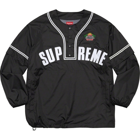 Snap-Off Sleeve L/S Baseball Top - Supreme