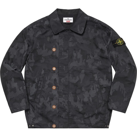 Supreme Supreme®/Stone Island® Reactive Ice Camo Ripstop Jacket - Black