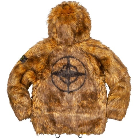 Supreme Supreme®/Stone Island® Formula Steel Reversible Faux Fur Parka - Yellow