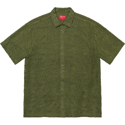 Supreme Chainstitch Chiffon S/S Shirt - Olive