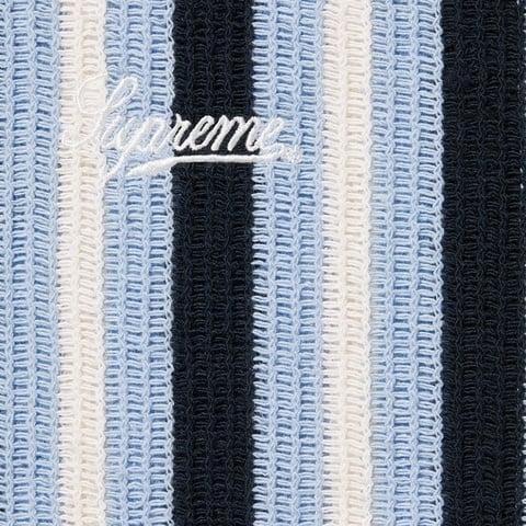 Open Knit Stripe Zip Polo - spring/summer 2022 - Supreme