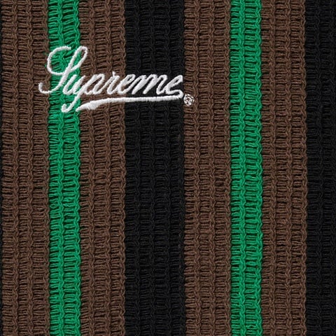 Open Knit Stripe Zip Polo - spring/summer 2022 - Supreme