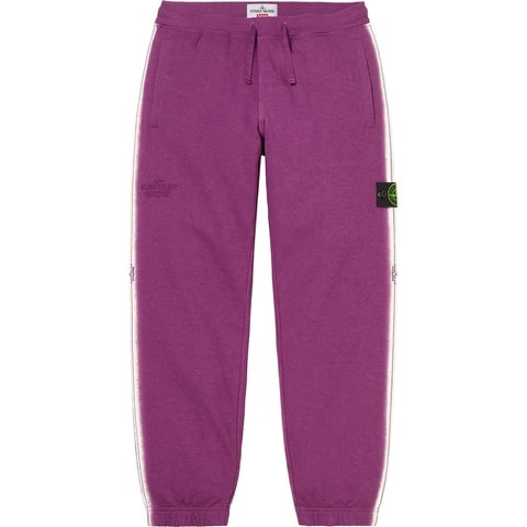 Supreme Supreme®/Stone Island® Stripe Sweatpant - Purple