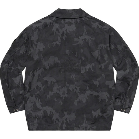 Supreme Supreme®/Stone Island® Reactive Ice Camo Ripstop Jacket - Black