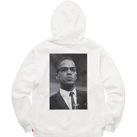 Supreme Malcolm X Hooded Sweatshirt - White