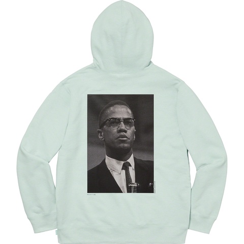 Supreme Malcolm X Hooded Sweatshirt - Pale Mint