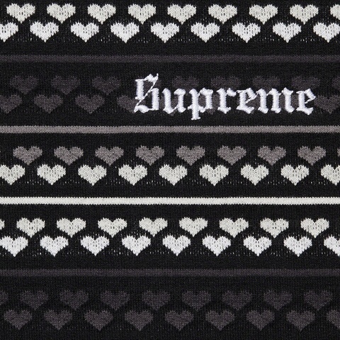 Supreme Hearts Jacquard S/S Top - Black