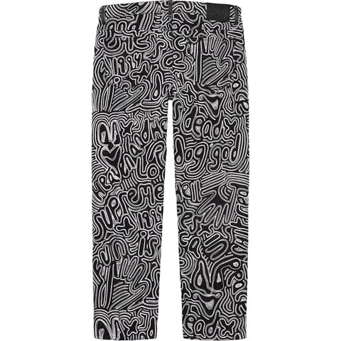 Supreme Chainstitch Regular Jean - Black