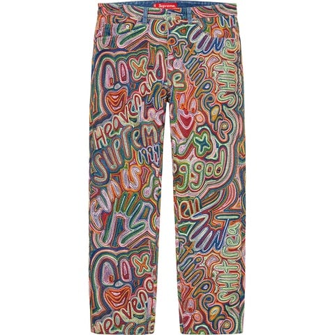 Supreme Chainstitch Regular Jean - Multicolor