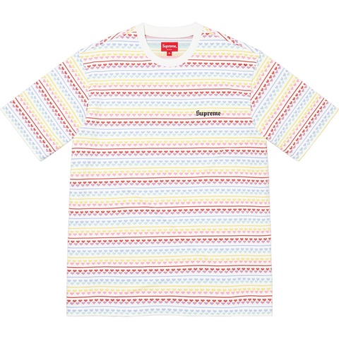 Hearts Jacquard S/S Top - spring/summer 2022 - Supreme