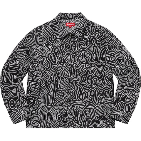 Supreme Chainstitch Denim Jacket - Black