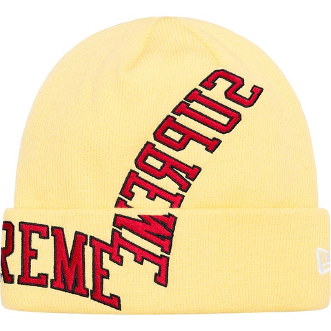 Supreme New Era® Multi Arc Beanie - Pale Yellow